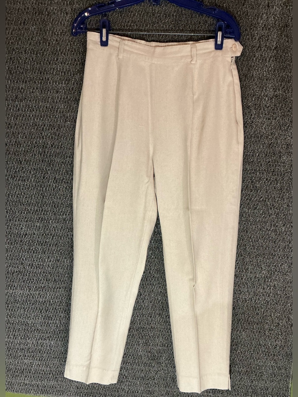 100%Silk Pants Dorman Pure Beige High-Stilt Elegant